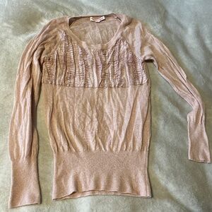 Funky light pink snakeskin print sweater by designer See by Chloe.